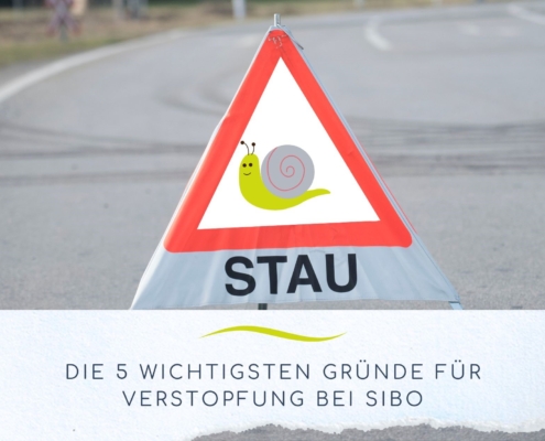 Strasse mit Stauschild